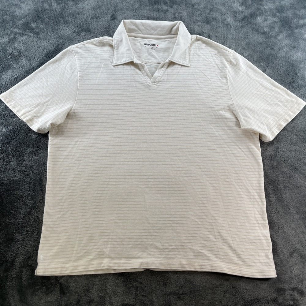 UNTUCKit Men's Peyton Shirt White Size Large